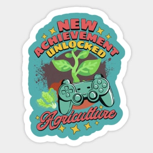 Farmer Gamer New Achievement Unlocked Sticker